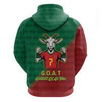 Portugal Seven Goat Flag Colors Zip Hoodie
