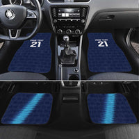 Guatemala Football Custom Car Mats Go Los Chapines Blue Pattern