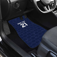 Guatemala Football Custom Car Mats Go Los Chapines Blue Pattern