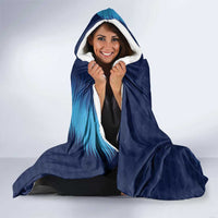 Guatemala Football Custom Hooded Blanket Go Los Chapines Blue Pattern