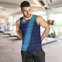 Guatemala Football Custom Men Tank Top Go Los Chapines Blue Pattern