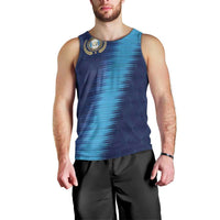 Guatemala Football Custom Men Tank Top Go Los Chapines Blue Pattern