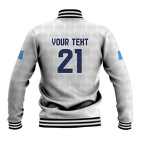 Guatemala Football Custom Baseball Jacket Go Los Chapines White Pattern
