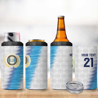 Guatemala Football Custom 4 in 1 Can Cooler Tumbler Go Los Chapines White Pattern