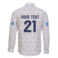 Guatemala Football Custom Family Matching Puletasi and Hawaiian Shirt Go Los Chapines White Pattern