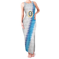 Guatemala Football Custom Family Matching Tank Maxi Dress and Hawaiian Shirt Go Los Chapines White Pattern