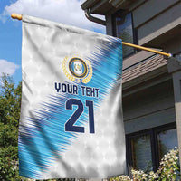 Guatemala Football Custom Garden Flag Go Los Chapines White Pattern