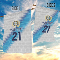 Guatemala Football Custom Garden Flag Go Los Chapines White Pattern