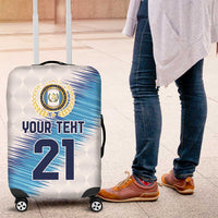 Guatemala Football Custom Luggage Cover Go Los Chapines White Pattern