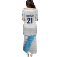 Guatemala Football Custom Puletasi Go Los Chapines White Pattern