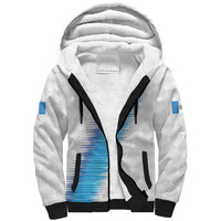 Guatemala Football Custom Sherpa Hoodie Go Los Chapines White Pattern