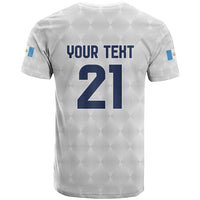 Guatemala Football Custom T Shirt Go Los Chapines White Pattern