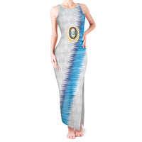 Guatemala Football Custom Tank Maxi Dress Go Los Chapines White Pattern