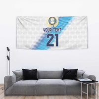 Guatemala Football Custom Tapestry Go Los Chapines White Pattern