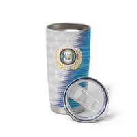 Guatemala Football Custom Tumbler Cup Go Los Chapines White Pattern