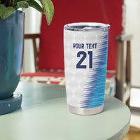 Guatemala Football Custom Tumbler Cup Go Los Chapines White Pattern