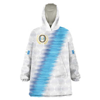 Guatemala Football Custom Wearable Blanket Hoodie Go Los Chapines White Pattern