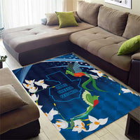 Guatemala Quetzal Bird Area Rug Libre Crezca Fecundo