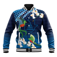 Guatemala Quetzal Bird Baseball Jacket Libre Crezca Fecundo