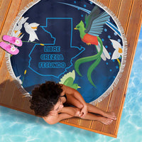 Guatemala Quetzal Bird Beach Blanket Libre Crezca Fecundo