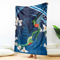 Guatemala Quetzal Bird Blanket Libre Crezca Fecundo