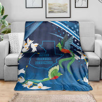 Guatemala Quetzal Bird Blanket Libre Crezca Fecundo