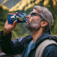 Guatemala Quetzal Bird 4 in 1 Can Cooler Tumbler Libre Crezca Fecundo