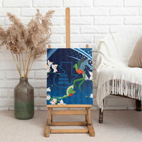 Guatemala Quetzal Bird Canvas Wall Art Libre Crezca Fecundo