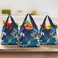 Guatemala Quetzal Bird Grocery Bag Libre Crezca Fecundo