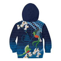 Guatemala Quetzal Bird Kid Hoodie Libre Crezca Fecundo