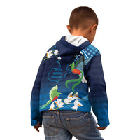 Guatemala Quetzal Bird Kid Hoodie Libre Crezca Fecundo