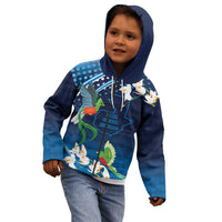 Guatemala Quetzal Bird Kid Hoodie Libre Crezca Fecundo