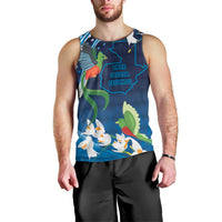 Guatemala Quetzal Bird Men Tank Top Libre Crezca Fecundo