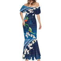 Guatemala Quetzal Bird Mermaid Dress Libre Crezca Fecundo