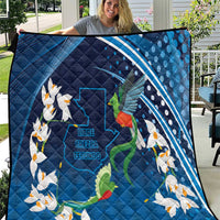 Guatemala Quetzal Bird Quilt Libre Crezca Fecundo