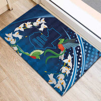 Guatemala Quetzal Bird Rubber Doormat Libre Crezca Fecundo