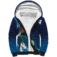Guatemala Quetzal Bird Sherpa Hoodie Libre Crezca Fecundo