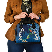 Guatemala Quetzal Bird Shoulder Handbag Libre Crezca Fecundo