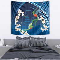Guatemala Quetzal Bird Tapestry Libre Crezca Fecundo