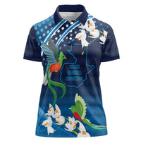 Guatemala Quetzal Bird Women Polo Shirt Libre Crezca Fecundo