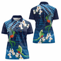 Guatemala Quetzal Bird Women Polo Shirt Libre Crezca Fecundo