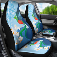Guatemala Quetzal Bird Car Seat Cover Monja Blanca Flowers