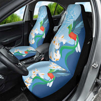 Guatemala Quetzal Bird Car Seat Cover Monja Blanca Flowers