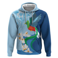 Guatemala Quetzal Bird Hoodie Monja Blanca Flowers