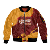Venezuela Baseball First World Champion 2026 Custom Sleeve Zip Bomber Jacket