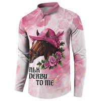 Personalized Kentucky Horse Race Button Sweatshirt Big Hats And Horses Pink Out Party