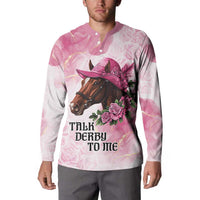 Personalized Kentucky Horse Race Button Sweatshirt Big Hats And Horses Pink Out Party