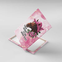 Personalized Kentucky Horse Race Canvas Wall Art Big Hats And Horses Pink Out Party