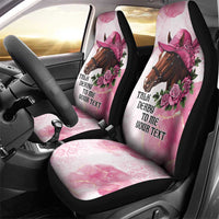 Personalized Kentucky Horse Race Car Seat Cover Big Hats And Horses Pink Out Party