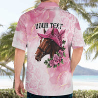 Personalized Kentucky Horse Race Hawaiian Shirt Big Hats And Horses Pink Out Party